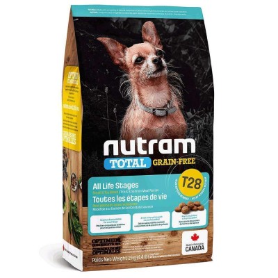 T28_NUTRAM Total GF Холістик для собак дрібних порід всіх жит. стадій; з лососем та фореллю; без/зерн, 20 кг