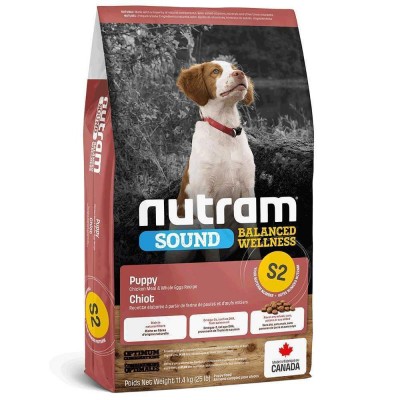 S2_NUTRAM Sound BW Холістик для цуценят; з куркою та ціл. яйцями, 20 кг