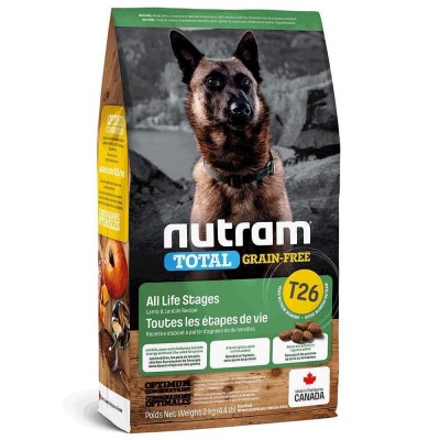 T26_NUTRAM Total GF Холістик для собак всіх життєвих стадій; з ягням та сочевицею; без/зерн, 20  кг