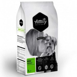 Сухий корм для собак AMITY Mini Adult, для дрібних порід, з куркою і ягням,  3 KG (220)