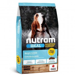 Сухий корм для дор.собак,I18_NUTRAM Ideal SS  схильних до зайвої вагию; з куркою та горошком, 11.4 кг