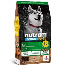 Сухой корм для взрослых собак, S9_NUTRAM Sound BW, с ягненком и ячменем, 11.4 кг