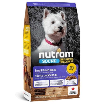S7_NUTRAM Sound BW Холістик для дор собак дрiб. порiд; з куркою та корич. рисом, 5.4 кг