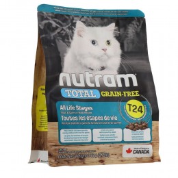 Сухий корм для котів всіх життєвих стадій, T24_NUTRAM Total GF, з лососем та фореллю, 340 г