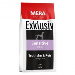 Сухий  корм для чутлив.собак, MERA EXCLUSIV sensitive Adult Truthahn-Reis, з індичкою та рисом 15 кг (134)