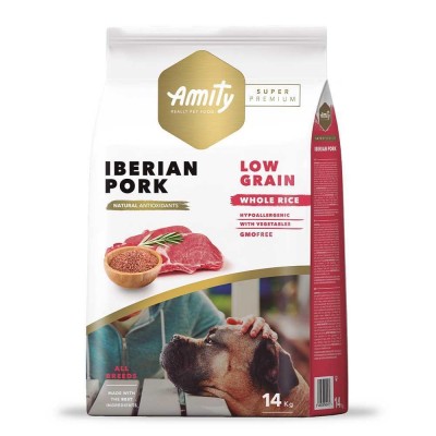 AMITY Super Premium Iberian Pork, сухий корм для дорослих собак, з іберійською свининою 14 kg