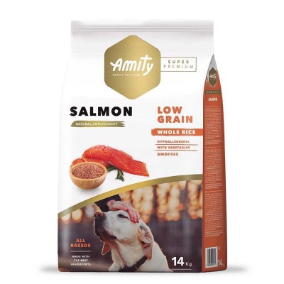 AMITY Super Premium Salmon, сухий корм для дорослих собак, з лососем 14 kg