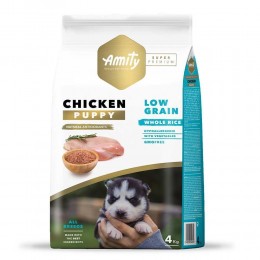 Сухий корм для цуценят усіх порід, AMITY Super Premium Puppy, з куркою 4 kg 