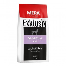 Сухий корм для чутлив. собак, MERA EXCLUSIV sensitive Adult Lachs-Reis,  з лососем та рисом 15 кг (136)