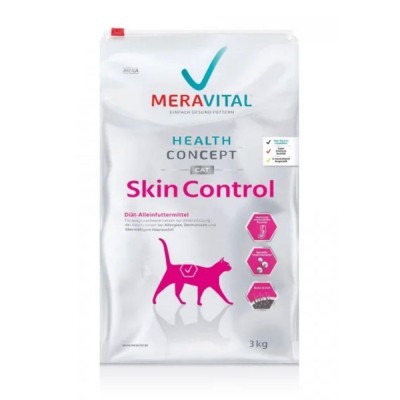 MERA MVH Skin Control + Allergic корм для котів при дерматозі та надмірному випаданні шерсті 3 кг