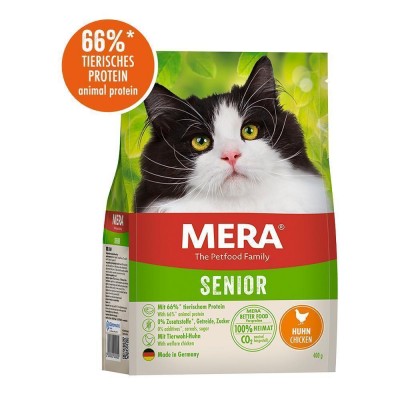 MERA Cats Senior Сhicken (Huhn) корм для котів похилого віку з куркою, 400 г