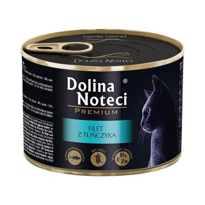 Корм конс.Dolina Noteci Premium для котів з філе тунця,185 гр