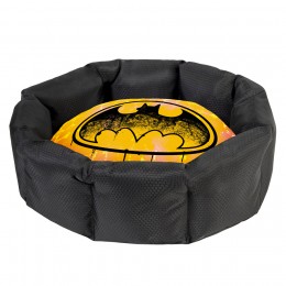 Лежанка для собак WAUDOG Relax, малюнок 'Бетмен 1', зі змінною  подушкою, S, Ш 34 см, Дл 45 см, В 17 см