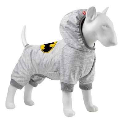Комбінезон для собак WAUDOG Clothes малюнок 'Бетмен лого', софтшелл, XS30, B 36-40 см, С 24-27 см