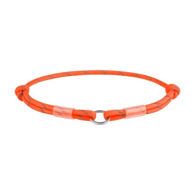 Шнурок для адресника з паракорду WAUDOG Smart ID, світловідбиваючий, М, діаметр 4 мм, довжина 42-76 см, помаранчевий