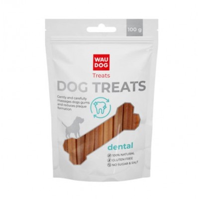 Ласощі для собак WAUDOG TREATS "Стоматологічна паличка зі смаком тріски", 100 Г