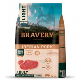 Сухий корм для дорослих собак cередніх та великих порід з іберійською свининою BRAVERY Iberian Pork Large/Medium Adult, 4 кг