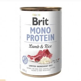 Вологий корм для собак Brit Mono Protein Lamb & Rice 400 г (ягня та рис)