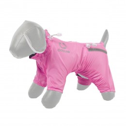 Комбінезон COLLAR для собак, демісезонний, S 28 (мопс, міні французький бульдог, шпіц, бостон-тер'єр), рожевий