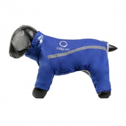 Дощовик COLLAR для собак, S 33 (французький бульдог, мопс), синій