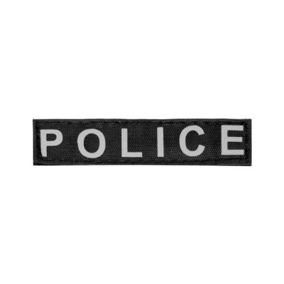 Змінний надпис "Dog Extremе" "POLICE" великий для шлеї "POLICE" 3-4 розміру чорний, чорний