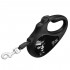 Повідець-рулетка для собак WAUDOG R-leash, малюнок "Джокер Чорний", S, до 15 кг, 5 м, світловідбиваюча стрічка, чорний