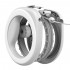 Повідець-рулетка для собак WAUDOG R-leash, кругла, XS-M, до 40 кг, 2,9 м, світловідбиваюча стрічка, білий