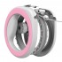 Повідець-рулетка для собак WAUDOG R-leash, кругла, XS-M, до 40 кг, 2,9 м, світловідбиваюча стрічка, рожевий