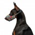 Намордник для собак WAUDOG Nylon, малюнок "Пончики", пластиковий фастекс, размер №1, О 14-20 см