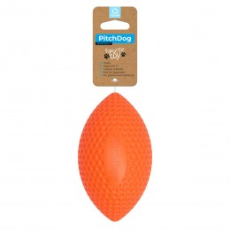 Игровой мяч для апортировки PitchDog, диаметр 9 см, оранжевый