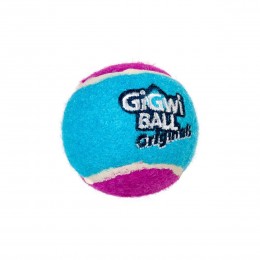 Іграшка для собак Три м'ячі з пищалки GiGwi Ball, тенісних гума, 5 см