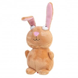 Іграшка для собак Кролик з пищалкою GiGwi Plush, плюш, 16 см