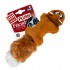 Іграшка для собак Білка з 2-ма пищалками GiGwi Plush, плюш, штучне хутро, гума, 24 см