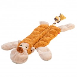 Іграшка для собак Мавпа з пищалками GiGwi Catch & fetch, плюш, мотузка, 34 см