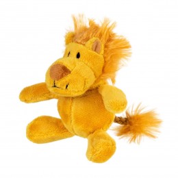 Іграшка для собак Лев з пищалкою GiGwi Plush, плюш, штучне хутро, 10 см