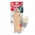 Іграшка для собак Єнот з пищалкою GiGwi Plush, текстиль, 17 см