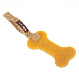 Іграшка для собак Гумова кістка мала GiGwi Gum Gum, екорезина, текстиль, 24 см