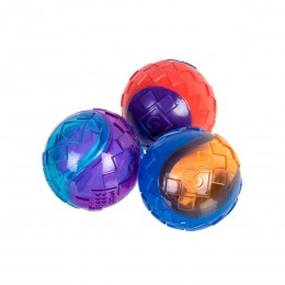 Іграшка для собак Три мячі з пищалкою GiGwi BALL, гума, 5 см